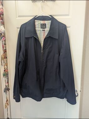 Jos. A. Bank Men's Dark Navy Lightweight Zip Jacket